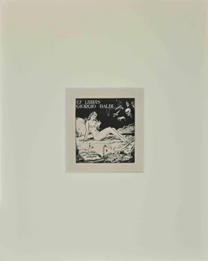 Ex Libris Giorgio Balbi, Etching, Mid-20th Century
