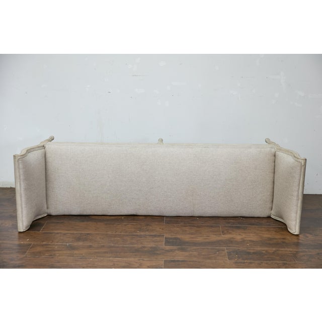 Wood 19th Century French Louis XVI Style Painted Daybed with Foliage Carving For Sale - Image 7 of 12