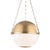 Hudson Valley Lighting Mark D. Sikes Sphere No.2 3-Light Large Pendant, Aged Brass For Sale