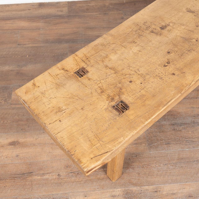 Rustic 20th Century Narrow Coffee Table or Bench For Sale - Image 4 of 11