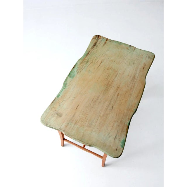 Orange Antique Karpen Furniture Side Table For Sale - Image 8 of 13