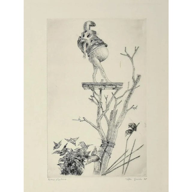 Leo Guida, Living Nature, Etching, 1970s For Sale - Image 3 of 3