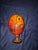 Hand-Painted African Ostrich Eggshell Mounted on a Wooden Pedestal For Sale - Image 4 of 6