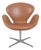Tall Swan Chair in Cognac Leather by Arne Jacobsen, 2006 For Sale