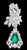 1960 Agl Certified Colombian Minor Traditional Emerald Diamond Drop Earrings Pt For Sale - Image 4 of 8