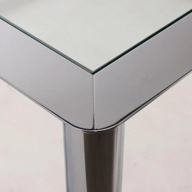 Chrome and Glass Coffee Table, 1960s-1970s For Sale - Image 4 of 9