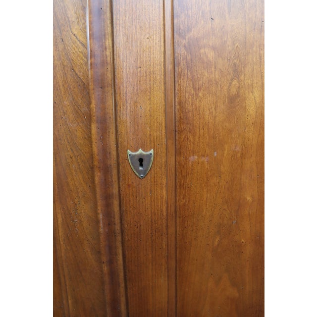 Louis Philippe Style Cherry Armoire Wardrobe For Sale In Philadelphia - Image 6 of 12
