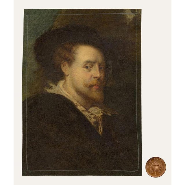 Brown Tommaso Minardi Rubens' Self-portrait in a Hat, Watercolour For Sale - Image 8 of 11