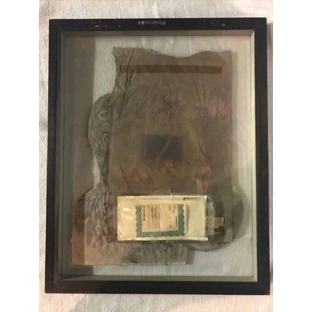 Alabaster Intaglio Collage, Orginal Abstract Artist’s Proof Mihail Simeonov For Sale - Image 8 of 13