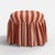 Spritely Home Spritely Home Eloise Ruffle Ottoman in Canopy Stripe Tonal Blush For Sale - Image 4 of 4