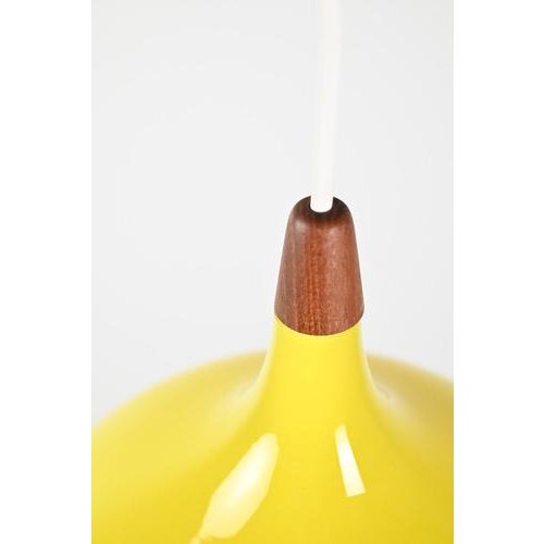 Glass Yellow Pendant Light from Holmegaard For Sale - Image 7 of 8