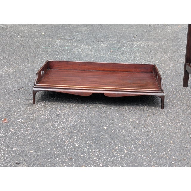 Late 19th Century English Mahogany Butler’s Tray Top Table For Sale - Image 11 of 12