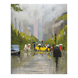 Rainy Days and Mondays Contemporary Oil Painting
