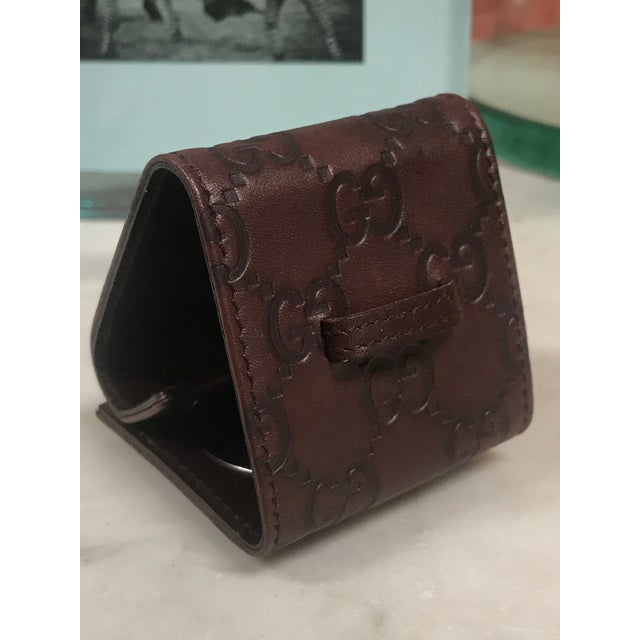 Gucci Limited Edition Brown Travel Desk Alarm Clock Chairish