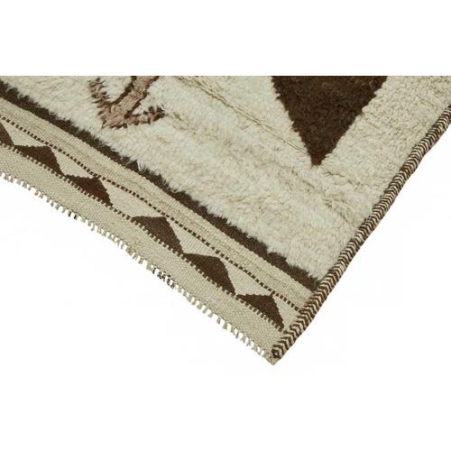 Beige Bohemian Runner Rug For Sale - Image 4 of 7