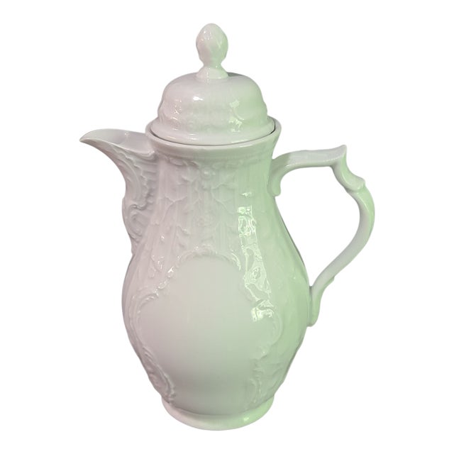 Vintage Rosenthal Germany White Porcelain Classic Rose Coffee Pot For Sale