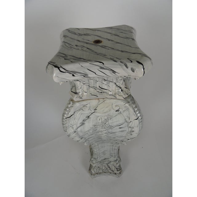 Mid-Century Modern Mid-20th Century Swedish Ceramic Pedestals - a Pair For Sale - Image 3 of 9