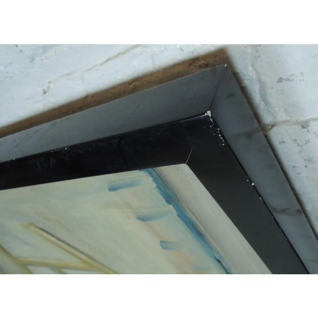 1960s Modern Painting of an Artist Painting For Sale - Image 11 of 13