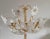 Gorgeous, extremly rare and huge Murano glass chandelier floral floor lamp, Italy, 1970s. This lamp consists of the brass...