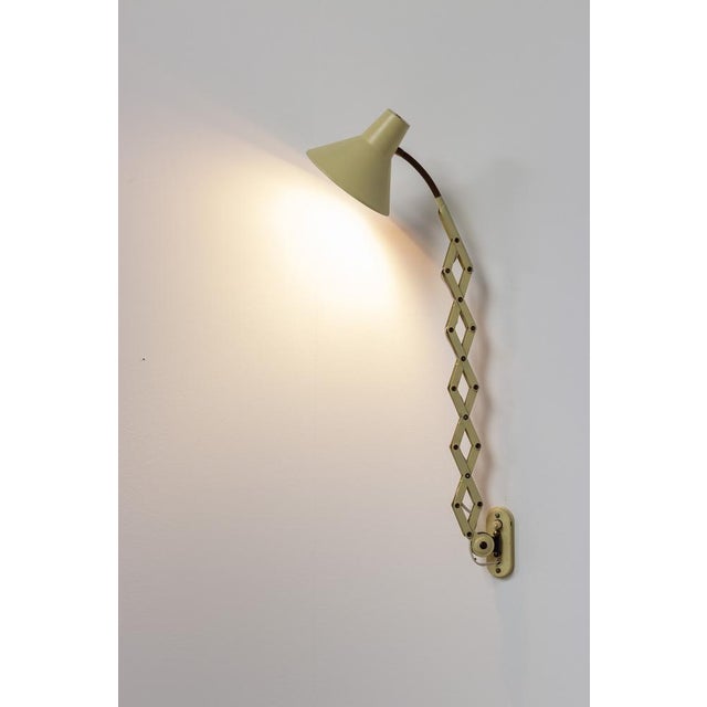 Mid-Century Wall Mounted Scissor Lamp from Hala Zeist, 1960s For Sale - Image 11 of 12