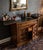 Traditional Vintage Carved Wooden Bar Cabinet With Drop-Leaf Extensions. For Sale - Image 3 of 12
