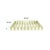 Green Soho Green Stripe Tray For Sale - Image 8 of 9
