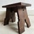 Brown Rustic Oak Stool, 1920s For Sale - Image 8 of 17