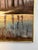 Large Vintage Landscape Painting by Andon – Trees Reflected in Water For Sale - Image 4 of 6