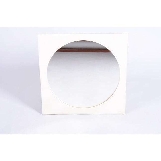 Mid-Century Wall Mirror with Wooden Frame, Czech, 1970s For Sale - Image 10 of 10