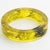 John Galliano Yellow Acrylic Resin Bracelet Bangle with Newspaper Inclusions For Sale - Image 10 of 17