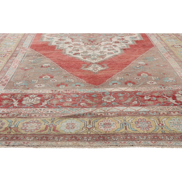 Vintage Turkish Oushak Rug, 06'07 X 11'07 For Sale - Image 4 of 10