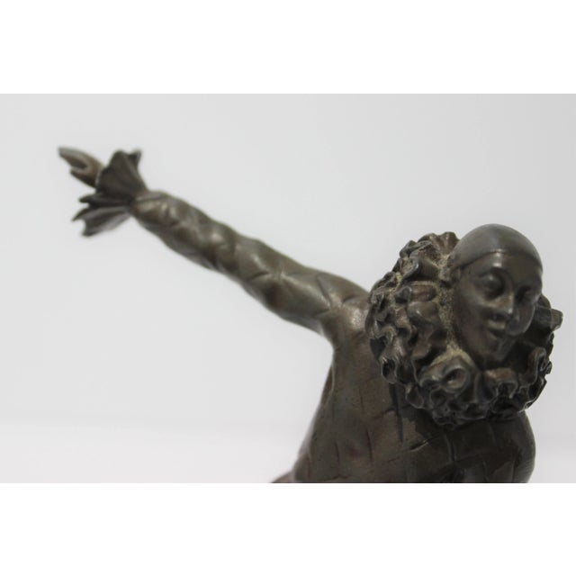 Harlequin Sculpture Art Deco 1920s For Sale - Image 9 of 12