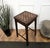 Beautiful Italian solid walnut games side table with inlay chess game over four classic simple legs connected to one...