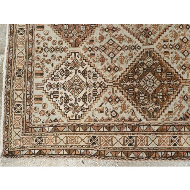 Early 20th Century Galerie Shabab Collection Early 20th Century Persian Afshar Accent Rug For Sale - Image 5 of 7