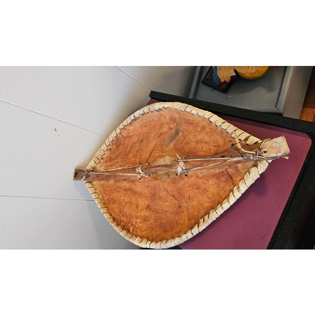 African Maasai Leather Mask Shield, 1950s For Sale - Image 6 of 8