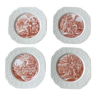 1970s Mottahedeh the Four Seasons Plates- Set of 4 For Sale