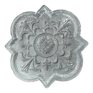 20th Century Zinc Ornamental Architectural / Garden Plaque For Sale