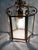 Brass and Cut Glass Hexagon Lantern Pendant Lamp, 1940s For Sale - Image 3 of 15