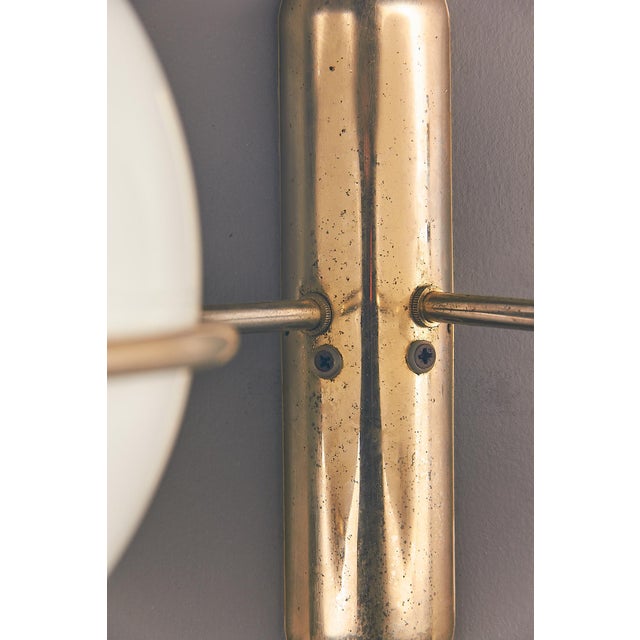 Glass Candle Sphere Wall Lamp, 1970s, in Very Good conditions. Designed 1970 to 1979 This piece is attributed to the...