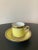 Vintage Italian Richard Ginori Contessa Yellow and Gold Porcelain Coffee Espresso Tea Cup and Saucer For Sale In New York - Image 6 of 12