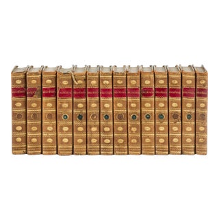 Late 18th Century French Volume Set, Oeuvres Completes D'Helvetius, 14 Books For Sale