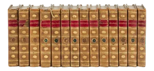 Late 18th Century French Volume Set, Oeuvres Completes D'Helvetius, 14 Books