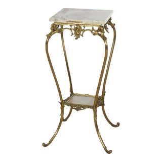 Rococo Gilt Bronze & Onyx Plant Stand C1910 For Sale
