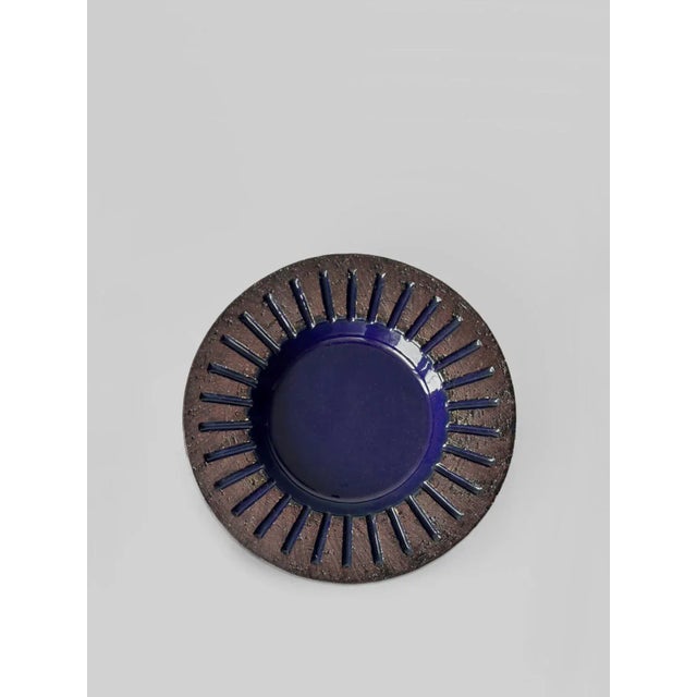 1960s Vintage Decorative Ceramic Plate by Ingegärd Burmeister for Gabriel Sweden, 1960 For Sale - Image 5 of 5
