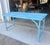 Wood Rustic Blue Wood and Metal Folding Console Table For Sale - Image 7 of 12