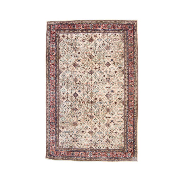 House of Séance - 1930s Vintage Sivas Hand-Knotted Rug - 5’11” X 9’ For Sale - Image 11 of 11