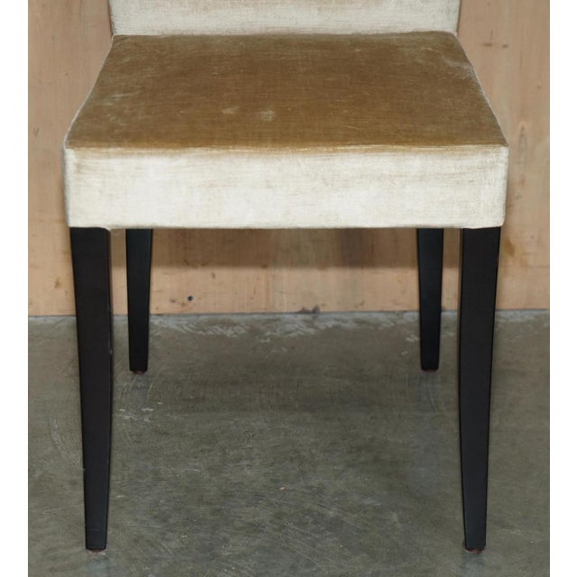 Chesterfield Dining Chairs in Tufted Velvet Upholstery from Fendi Casa, Set of 4 For Sale - Image 6 of 18