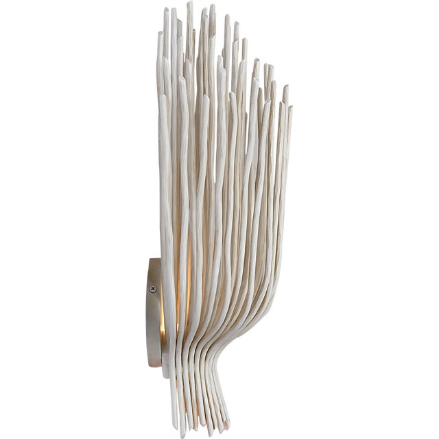 Astra 17" Sculpted Sconce in Waxed Plaster Designer: Chapman & Myers Finish: Waxed Plaster Height: 17" Width: 9.25"...