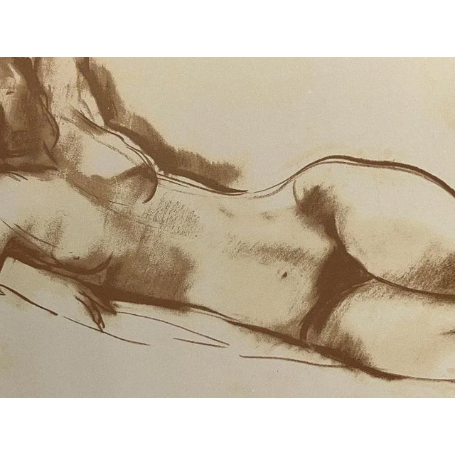 Marino Marini Marino Marini Lithograph Signed Ltd Edition "Riposo" With Custom Frame For Sale - Image 4 of 6