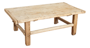 Vintage Rustic Elm Coffee Table, 1920s